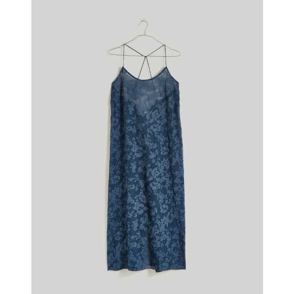 Madewell Floral Halter Cover-Up Sheer Midi Dress - Picture 3 of 9